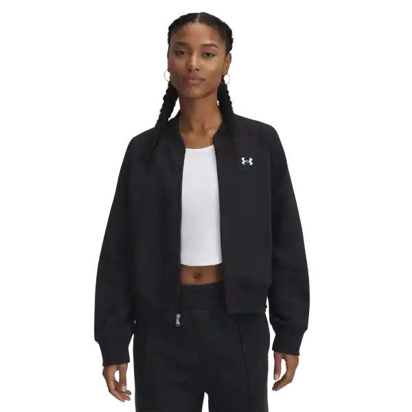 Under Armour Buzo Hoodie Rival Fleece Bomber Lifestyle Negro MD