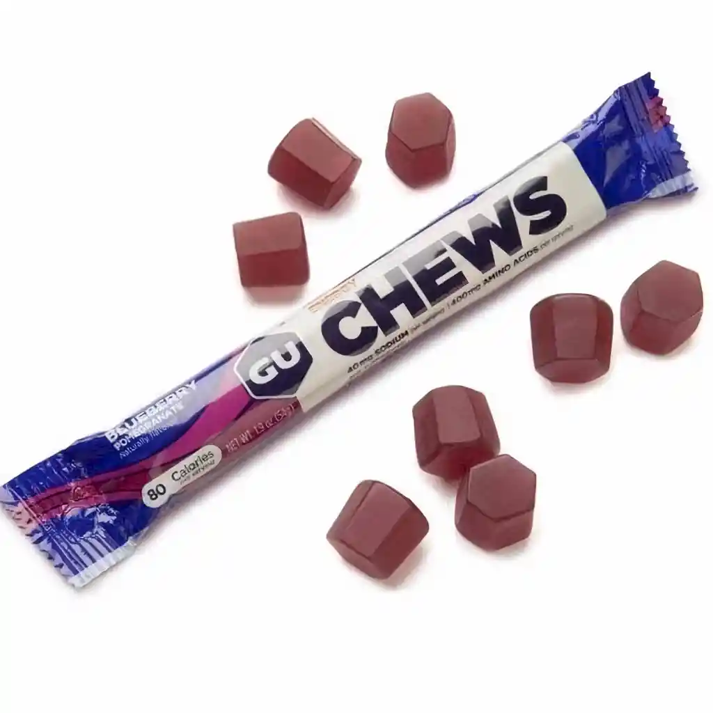 Gu Chews Gomitas Energéticas Libre de Gluten Arándanos 
