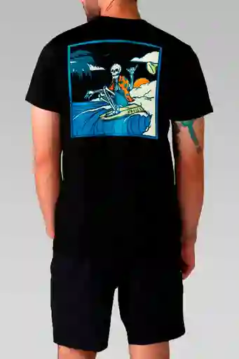 Camiseta Manga Corta Standard Fit Beach Fossil Hombre