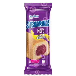 Submarinos Ponqué Relleno con Crema de Mora