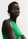 Top Alixt Verde Talla 18 Mujer Mango