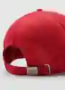 Gorra Minimal Rojo Mujer Mango