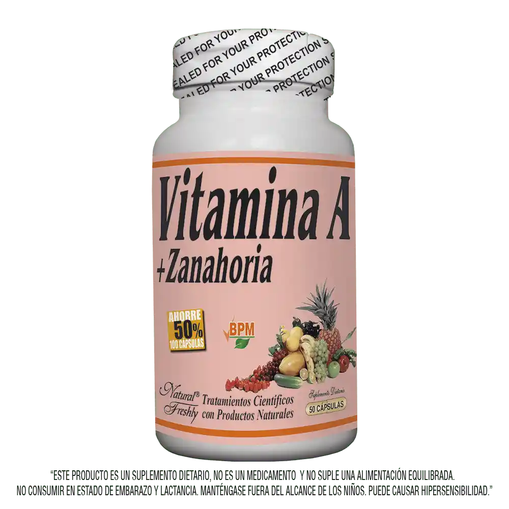 Vitamina a Natural Freshly Daucos (500 mg)