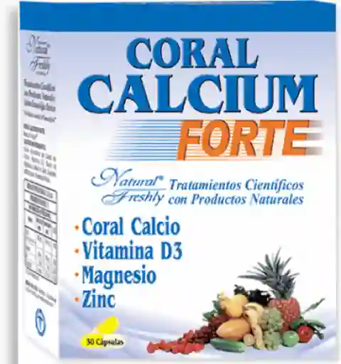Natural Freshly Infabo Ltda Calcium Coral Forte 30 Capsulas Nf