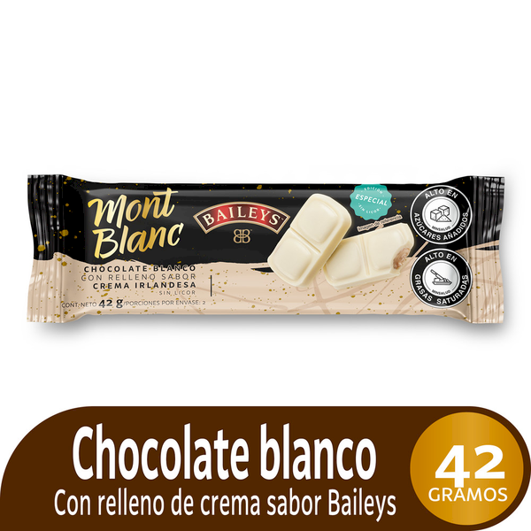 Mont Blanc Chocolate Blanco con Baileys 42 g