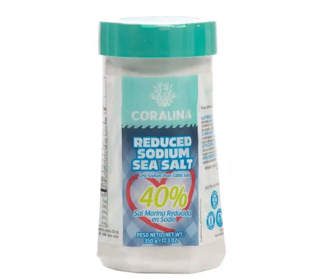 Sal Coralina Salt Baja en Sodio (350 Gr)