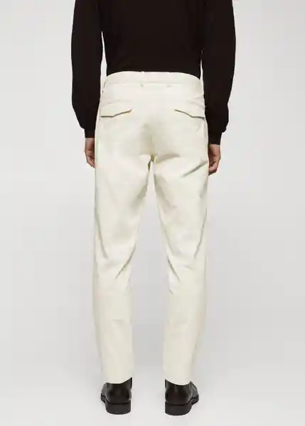 Pantalón Apollo Off White Talla 42 Hombre Mango