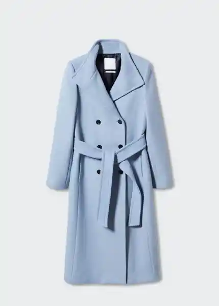 Abrigo Sirenita Celeste Talla 28 Mujer Mango