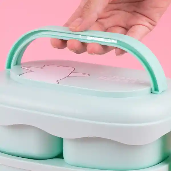 Contenedor de Alimentos de Doble Capa Polar we Bare Aqua Miniso