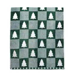 Kamuchy Toalla Mano Verde Árbol Patchword 45 x 70 770700159544-5