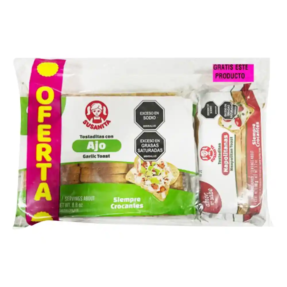 Tostadas Susanita de Ajo Gratis Tostadas Napolitanas