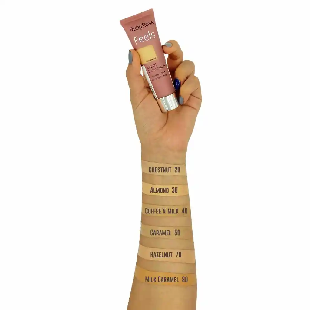 Ruby Rose Base Facial Líquida Feels Café con Leche 40 