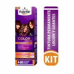 Palette Tintura Permanente Color Creme Castaño Rojizo