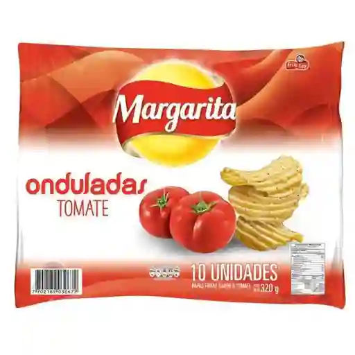 Margarita Snack de Papas Fritas Onduladas Sabor a Tomate
