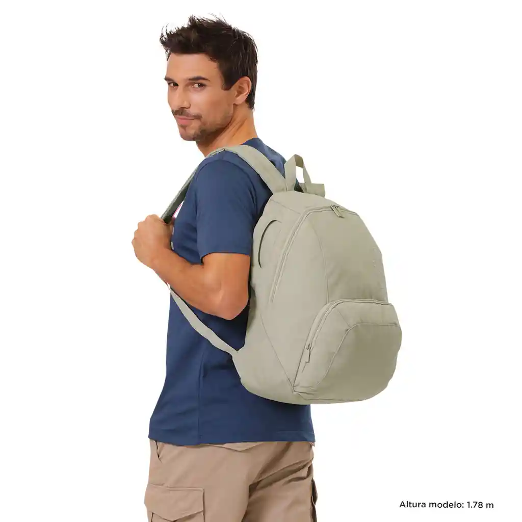 Morral Universitario Ometto Beige Unisex
