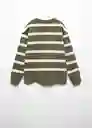 Buzo Sudadera Stripes2 Khaki Talla 08 Niños Mango