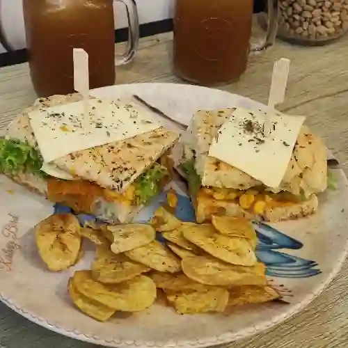 Sandwich Pollo con Champiñones