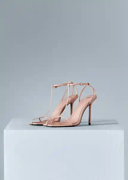 Sandalias Fancy Nude Talla 37 Mujer Mango