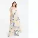  Vestido Verdu Mujer Amarillo Luminoso Claro Talla L Naf-Naf 