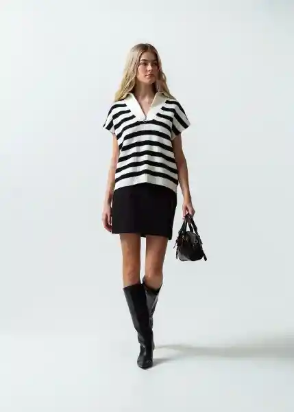 Suéter Tejido Mujer Crudo Marfil Claro M/L 581G069 Naf Naf