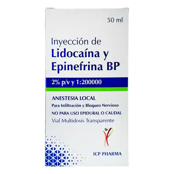 Icp Pharma Lidocaína y Epinefrina Inyección (2% )