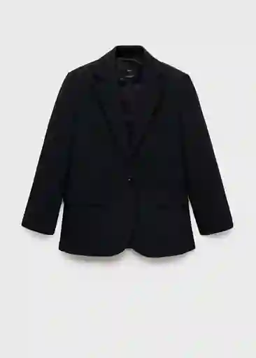 Blazer Americana Mila Negro Talla M Mujer Mango