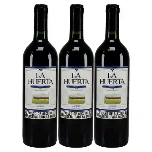 Vino La Huerta Merlot X750 Ml 2X3