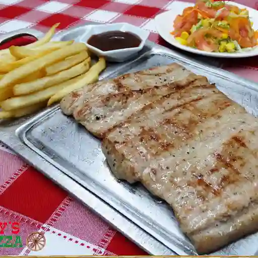 Lomo de cerdo al fierro