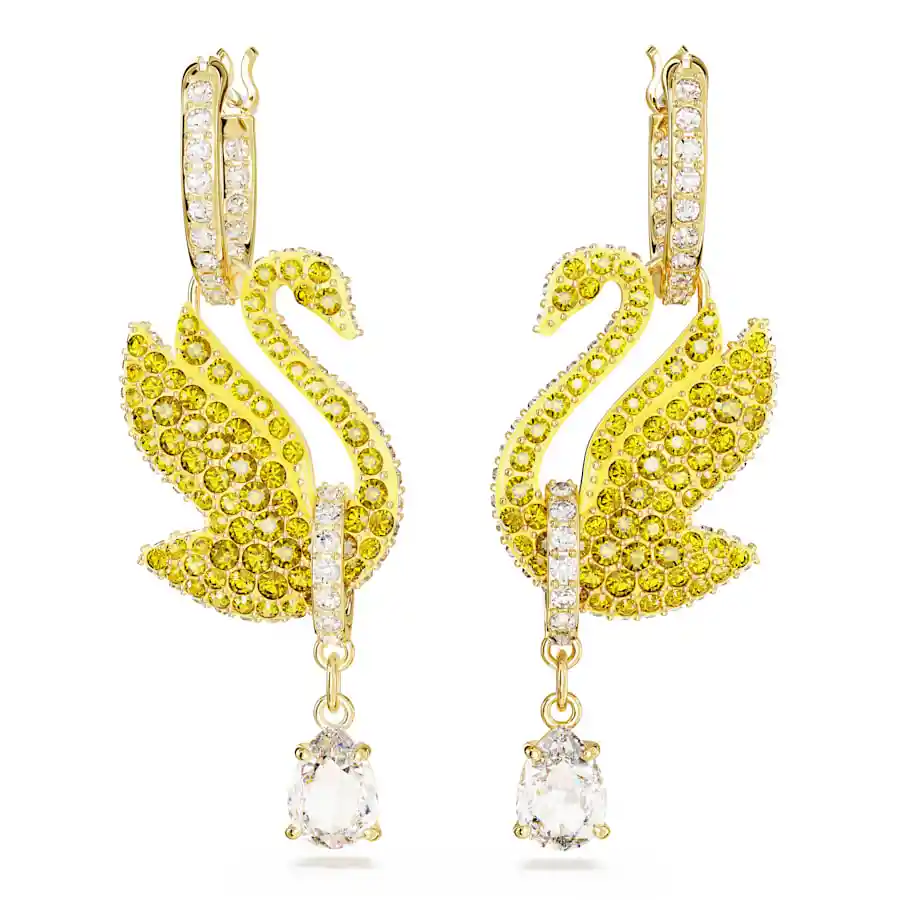 Aretes Iconic Swan Amarillo 5647543 Swarovski