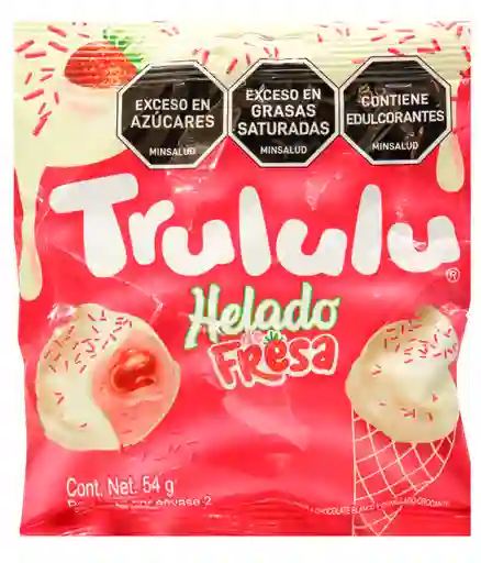 Trululu Masmelo Relleno Fresa Cobertura Chocolate