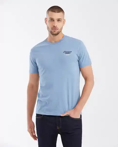 Camiseta 1957 Graphic Azul Lago Primavera Oscuro T XS Chevignon