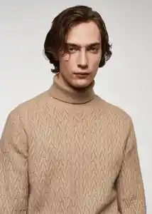 Buzo Jersey Marias 2 Camel Talla L Hombre Mango