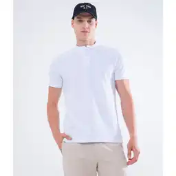 Polo Textura y Tira Tejida Hombre Seven Seven