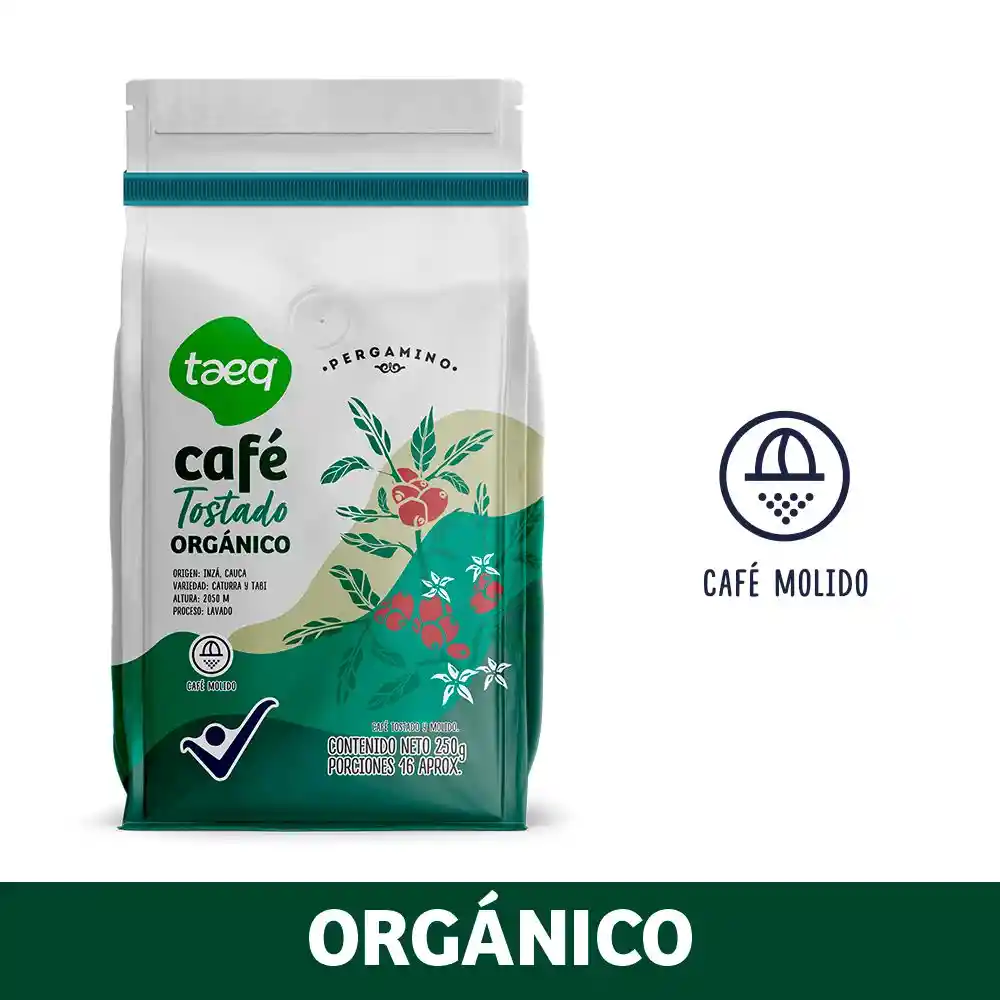 Café Taeq Tostado Orgánico (250 Gr)