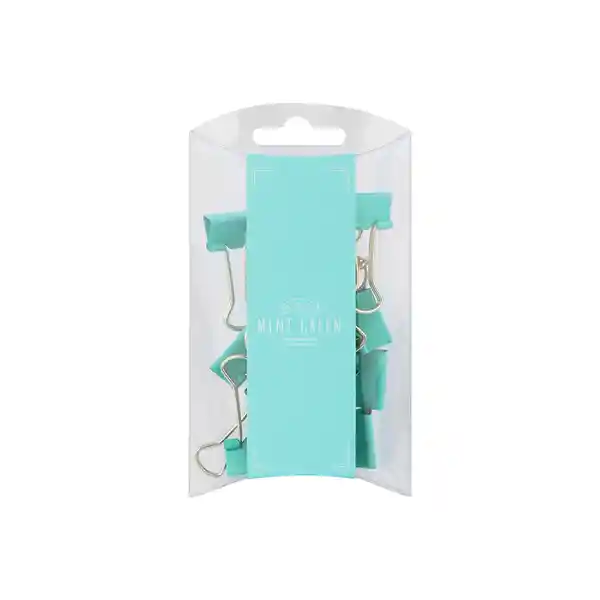 Set Clips Para Carpeta Verde Menta Miniso