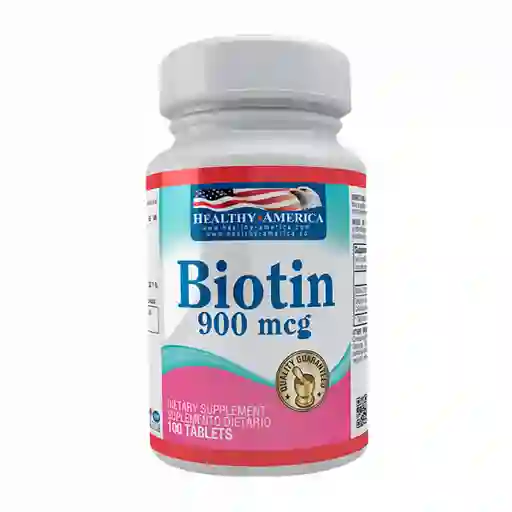 HEALTHY AMERICA Suplemento Dietario Biotin (900 mcg)
