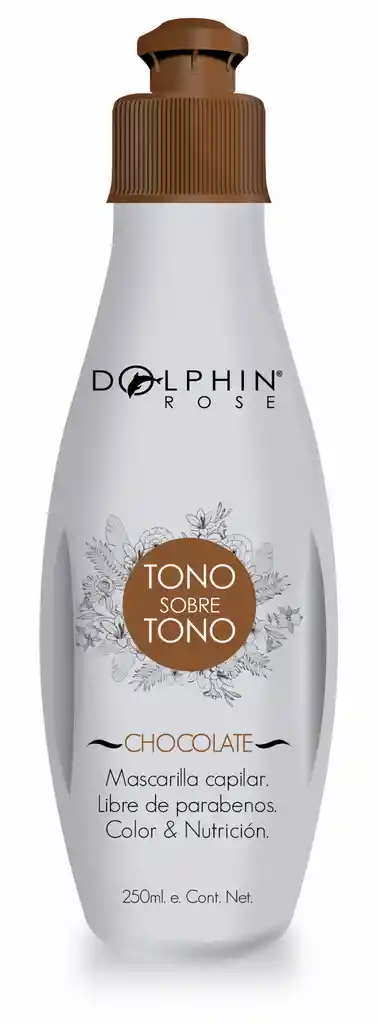 Dolphine Rose Mascarilla Capilar Tono Sobre Tono Chocolate