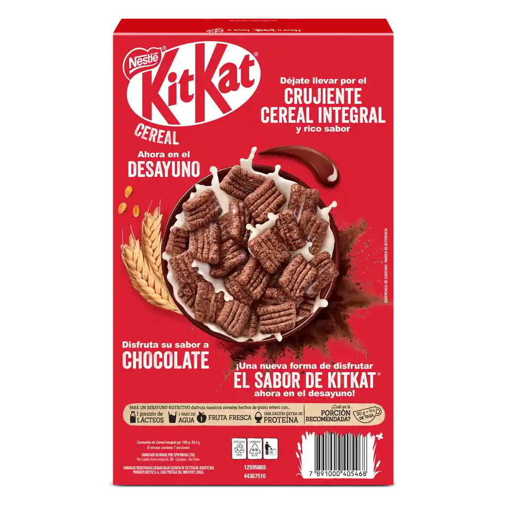 Cereal KITKAT sabor a chocolate y galleta x 210g