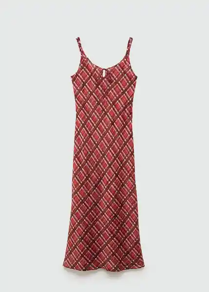 Vestido Grunge Granate Talla XS Mujer Mango