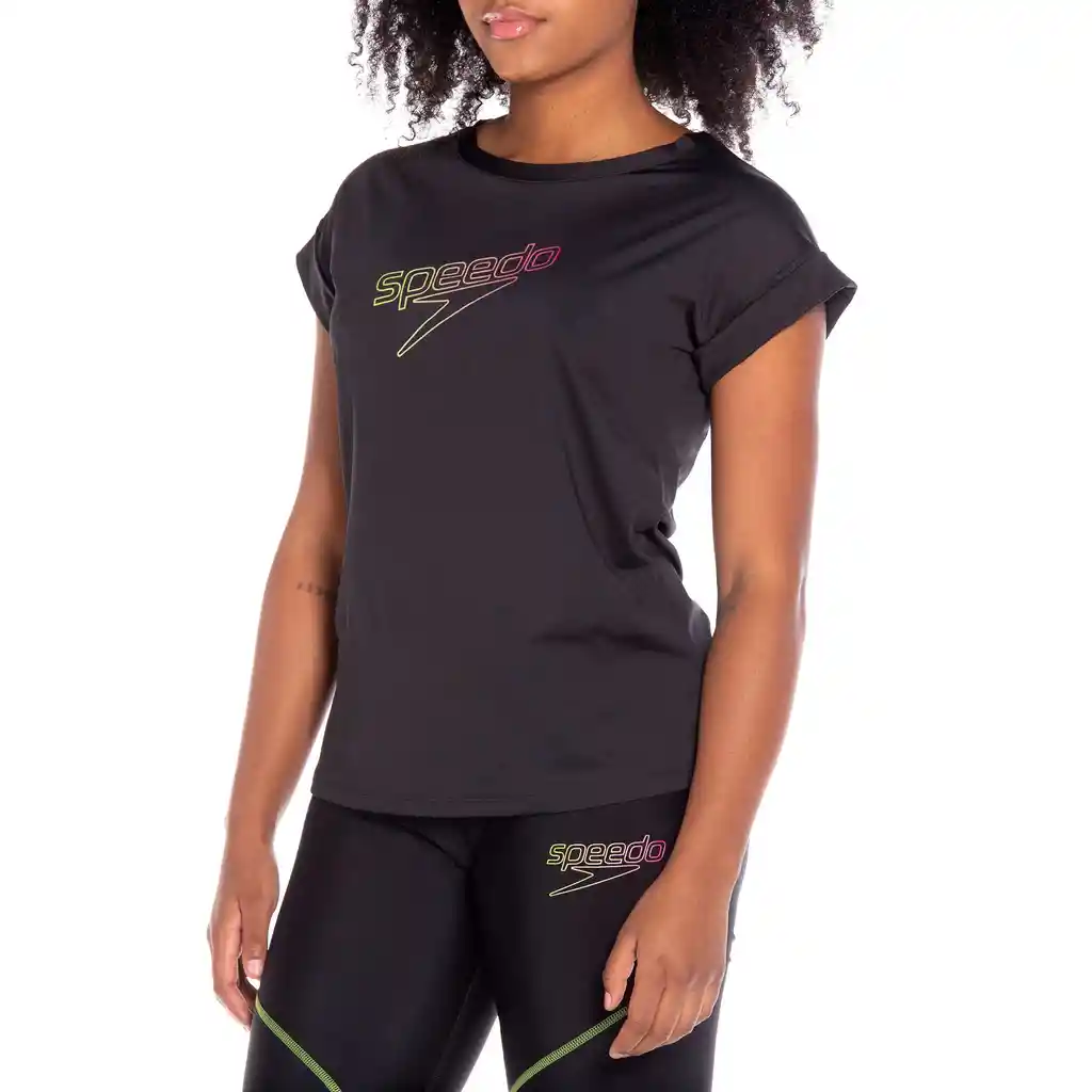 Speedo Camiseta Femenina Gradient Talla L