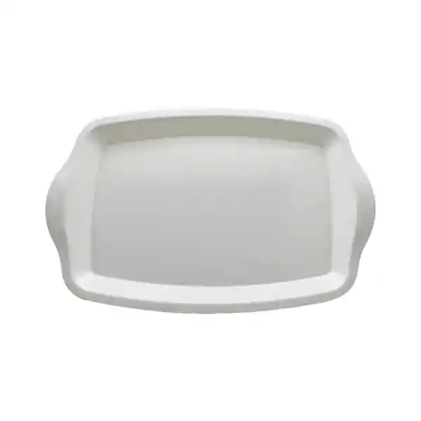 Sabana Bandeja Rectangular Ovalada Pequeña Blanca