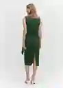 Vestido Fertina Verde Talla XL Mujer Mango