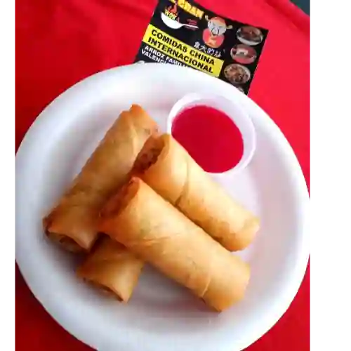 Lumpias de Carne y Jamon