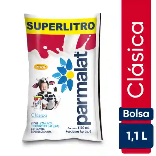 Leche Semidescremada Bolsa Parmalat