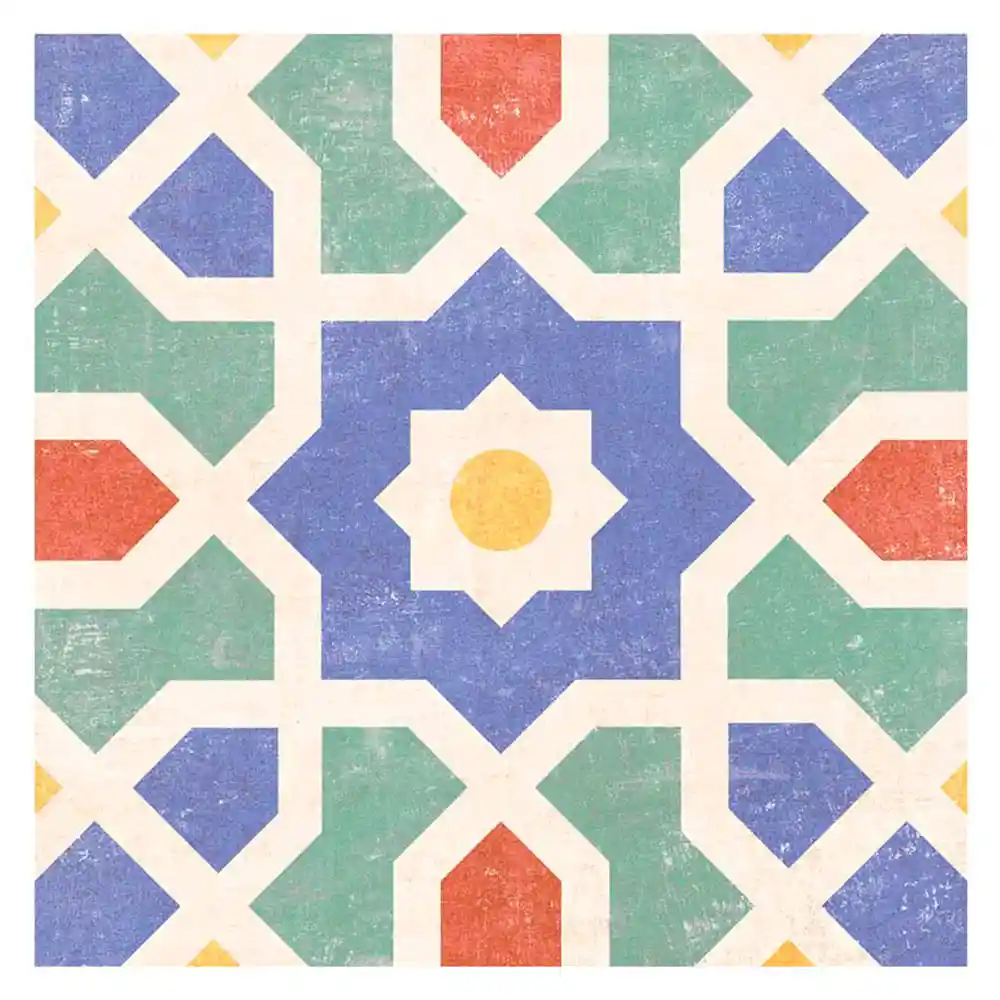 Corbeta Decorado Malik Multicolor 19.8 X 19.8 Cm