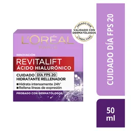 Loreal Paris-Revitalift Crema Facial Día con Ácido Hialurónico fps20