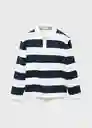 Polo Polost Navy Talla 12 Niños Mango