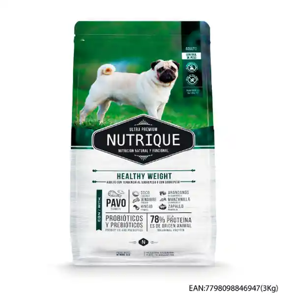 Nutrique Alimento Para Perro Adulto Con Sobrepeso o Tendencia