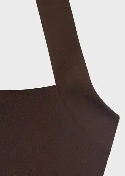 Top Brigitte Marrón Talla S Mujer Mango
