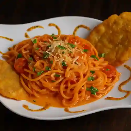 Espaguettis con Camarón